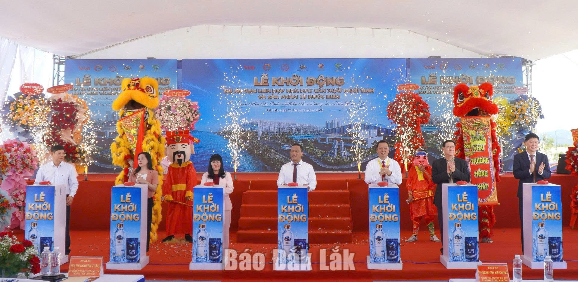 Khởi động Dự án Cụm liên hợp sản xuất muối tinh 1.171 tỷ đồng tại xã Xuân Lộc